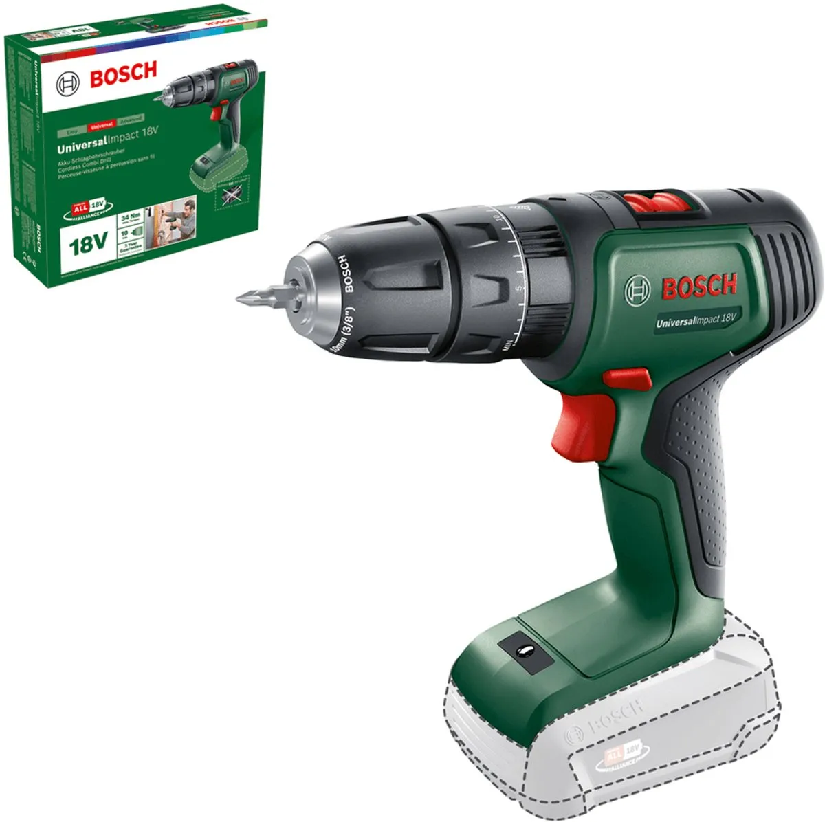 Bosch UniversalImpact 18 Klopboorschroevendraaier 4053423225242