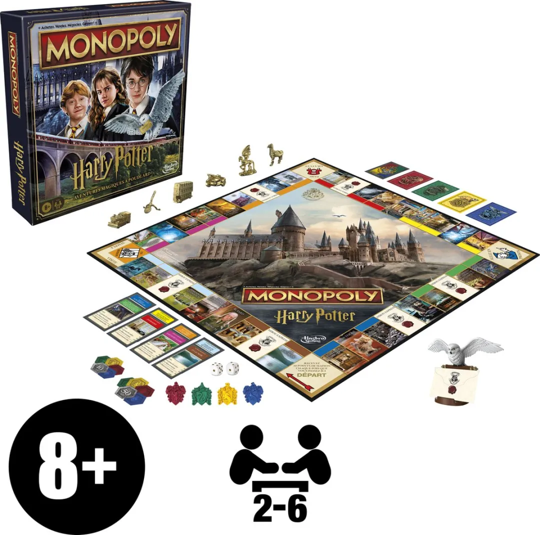 Hasbro Gaming Monopoly Harry Potter Franse Editie F9422101 - afbeelding 6 van 6