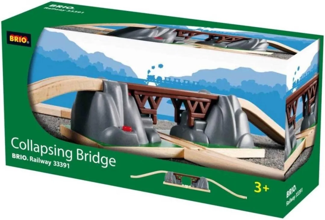 BRIO Klapbrug 33381 - 3 Stuks - Grijs