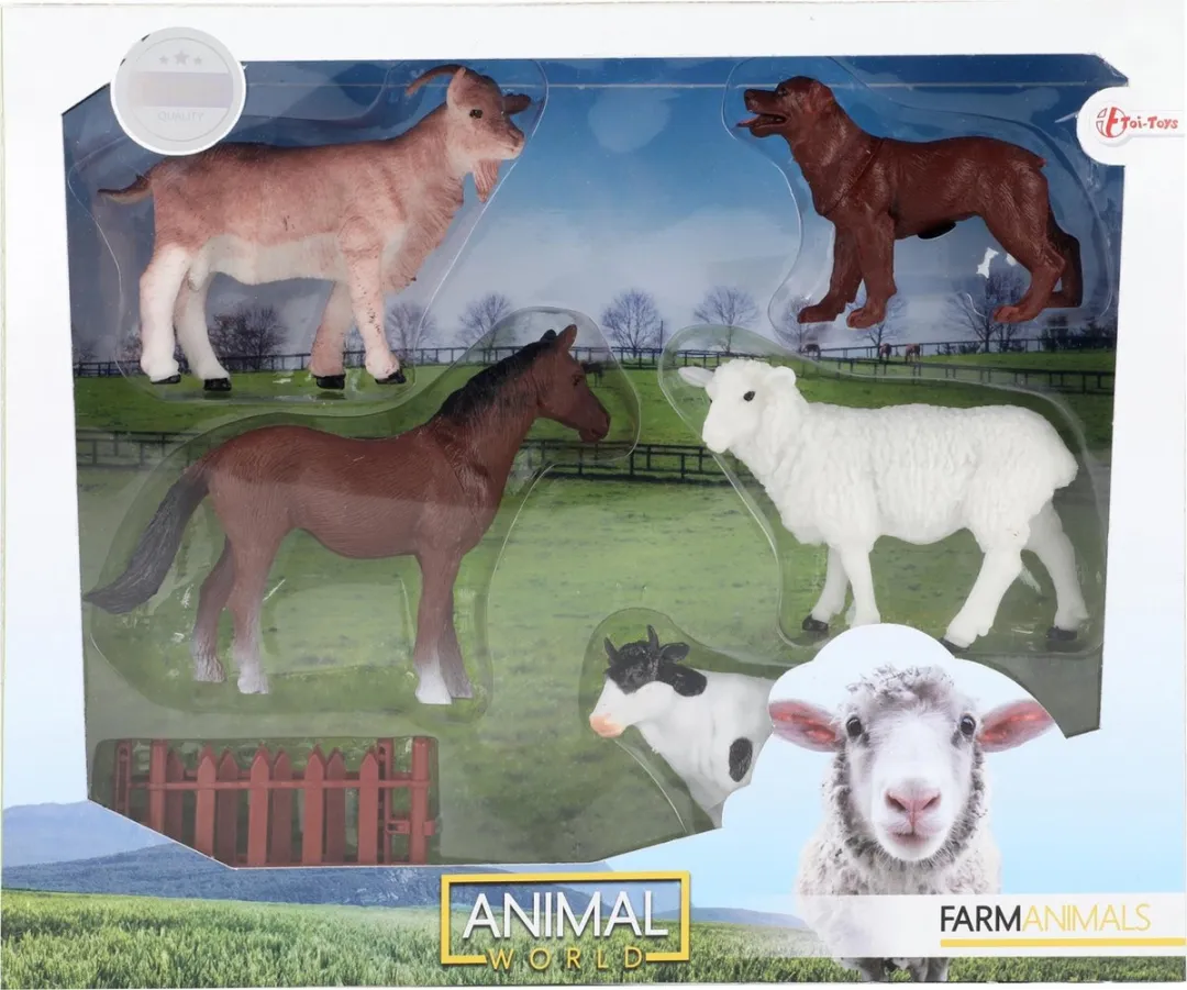 Toi-Toys Boerderij Speelfiguren 6-delig