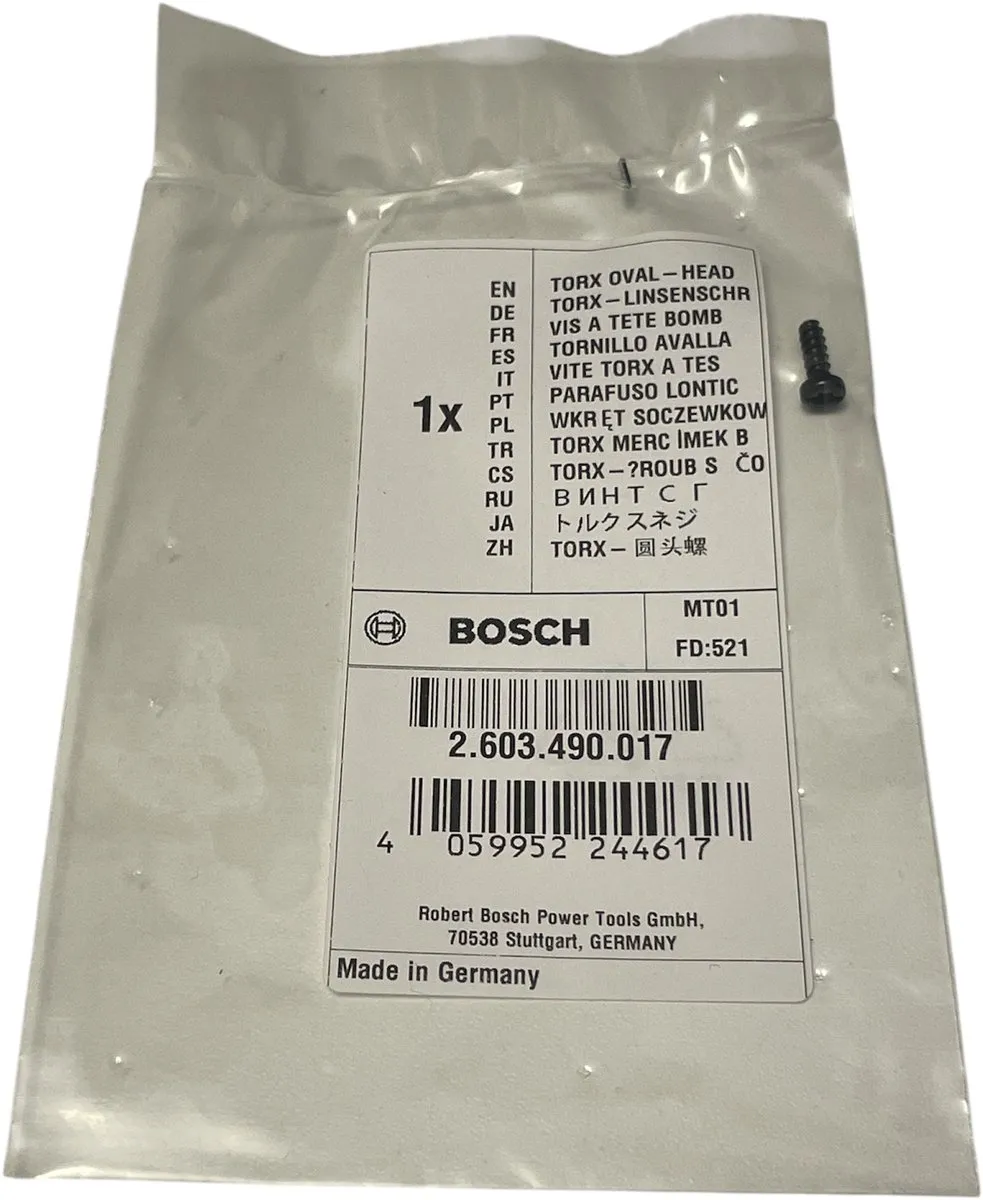 Bosch Schroef Torx 3x10mm - 3 Stuks