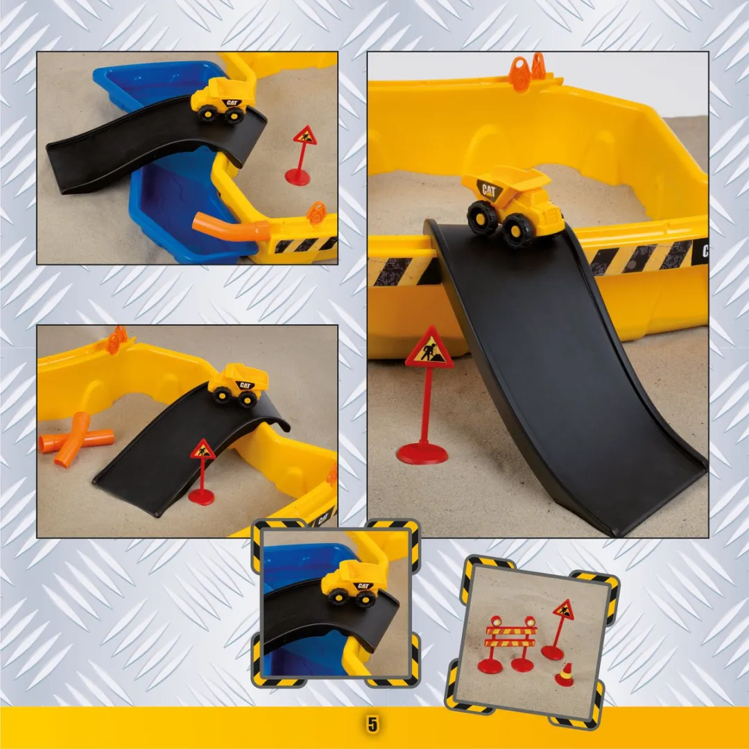 Klein Toys Caterpillar Zandbouwplaats 3248 - 3 Voertuigen - 95x66x34,5cm