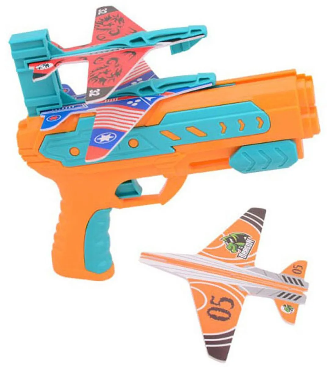 Johntoy Lanceerpistool 24522 - 3 Vliegtuigen Multi kleuren