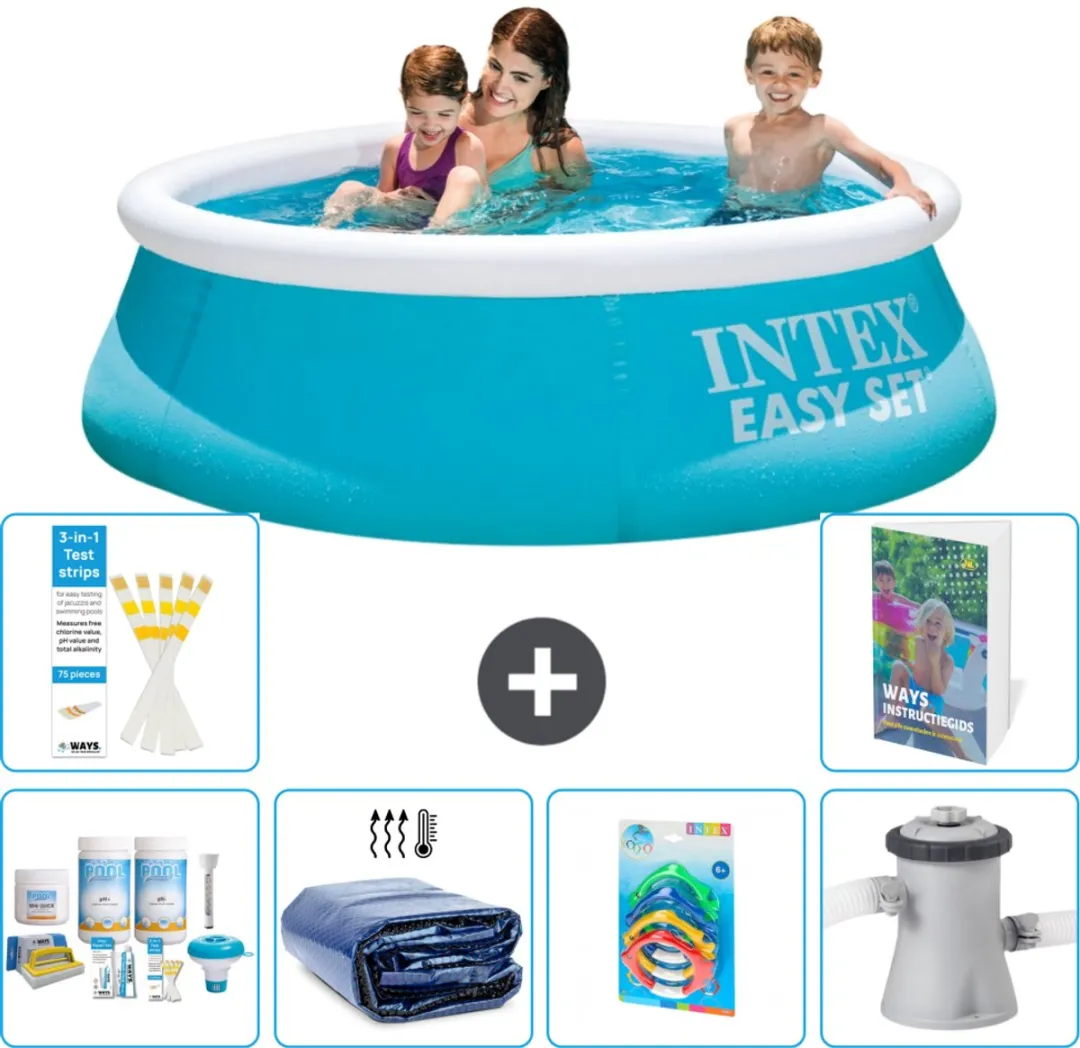 Intex Easy Set Zwembad 183x51cm - Blauw - 880L - 7-delig