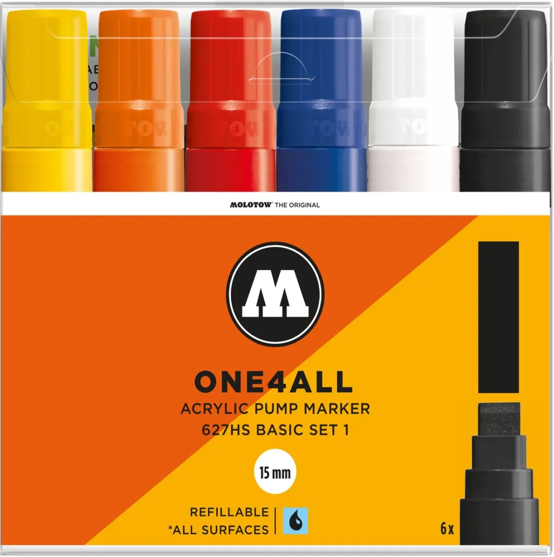 Molotow ONE4ALL 15mm Marker Basic Set