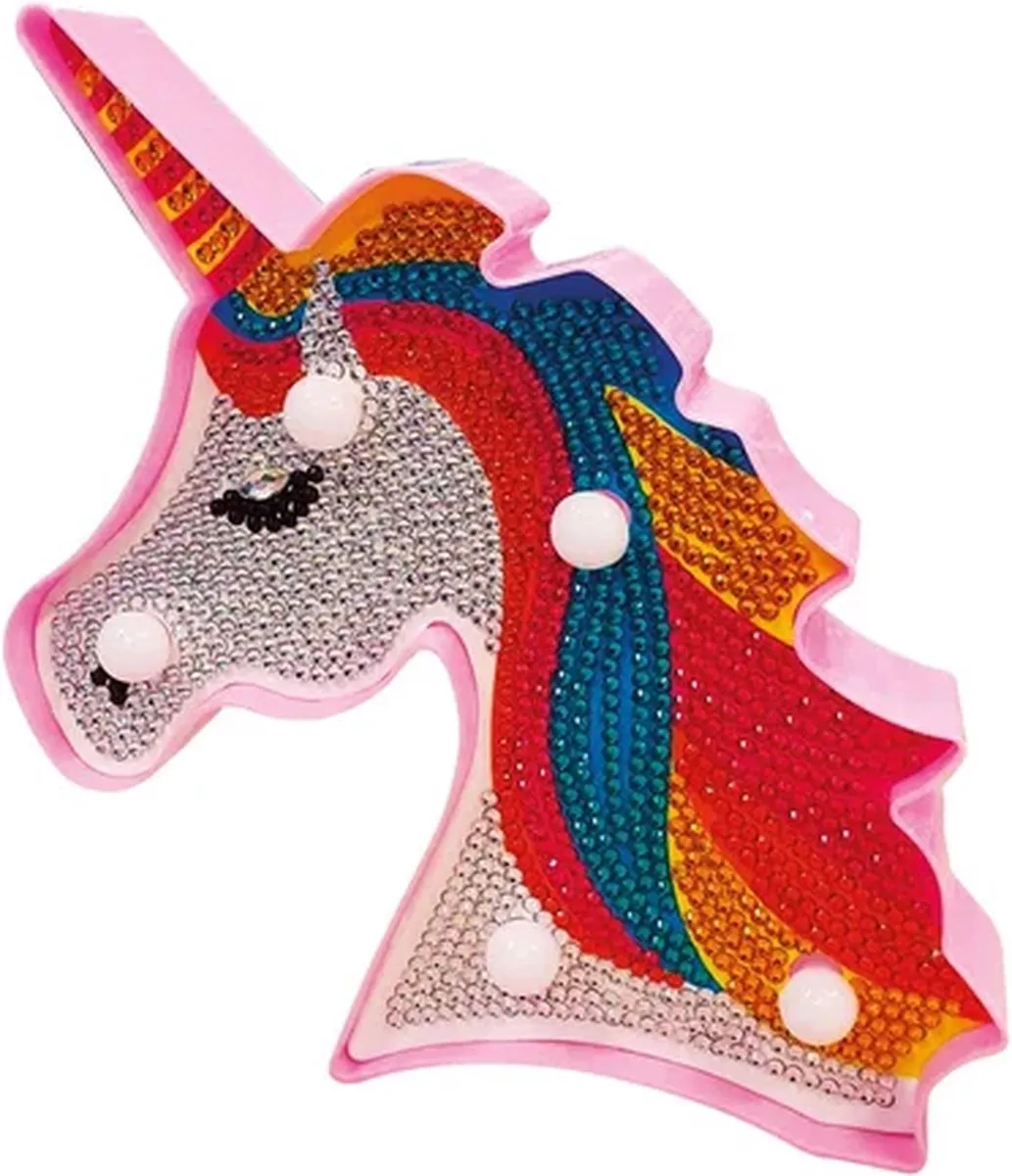 Toi-Toys Diamond Painting Lamp Eenhoorn - Multi