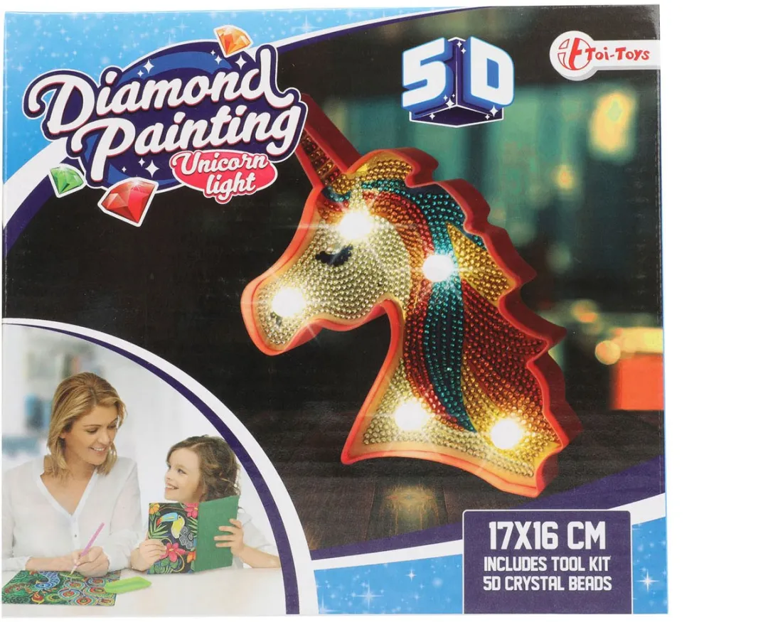 Toi-Toys Diamond Painting Lamp Eenhoorn - Multi