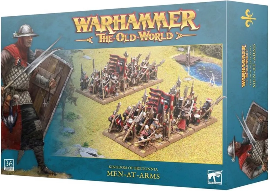 Games Workshop Warhammer The Old World Bretonnia Men-At-Arms 36 Onderdelen