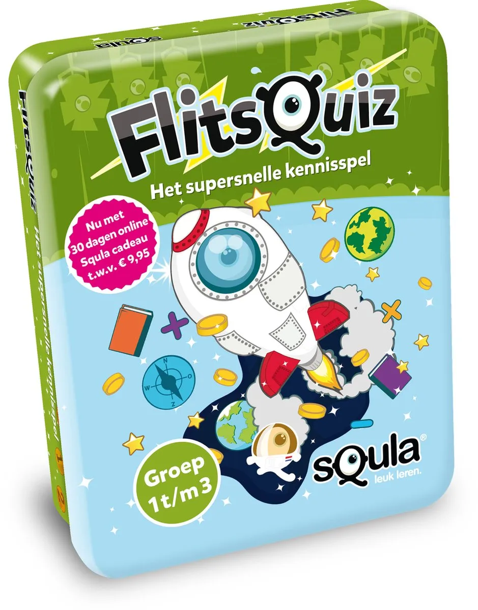 Identity Games sQula Flitsquiz Groep 1-2-3 Kaartspel