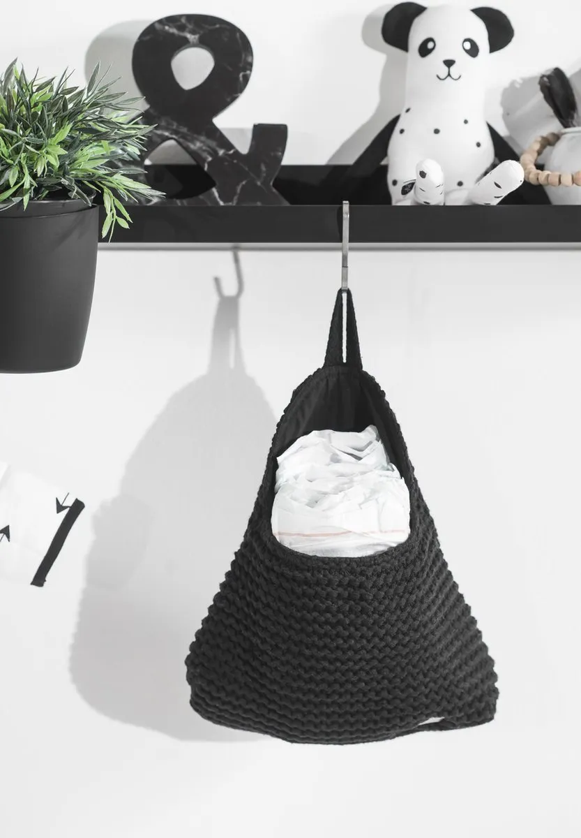Jollein Knuffel Panda Softy - Zwart