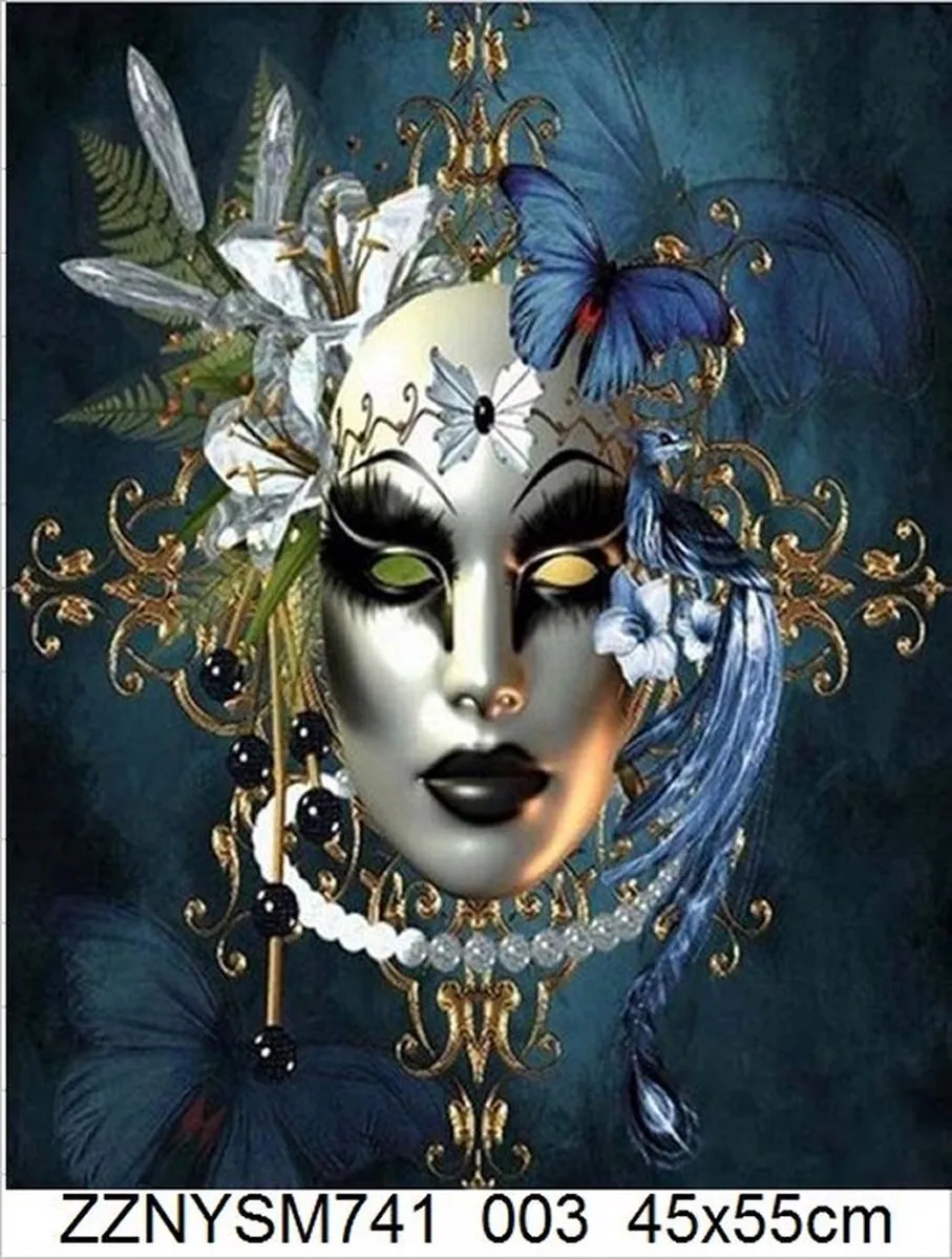 VDTOYS Diamond Painting VDT003 MASK 1 - Groot formaat 45x55cm