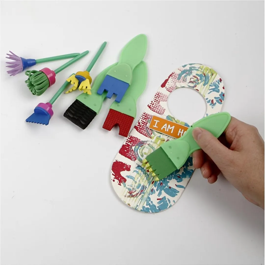 Creativ Company Creotime EVA Schuimpenselen 24 Stuks - 30-45mm