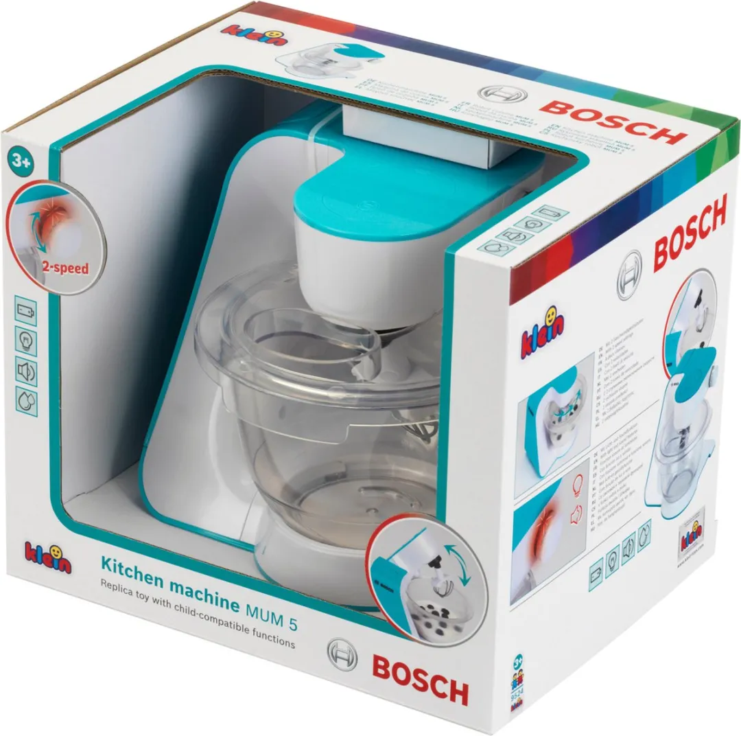 Klein Toys Bosch Speelgoedkeukenmachine Blauw - 2 Snelheden - afbeelding 6 van 6