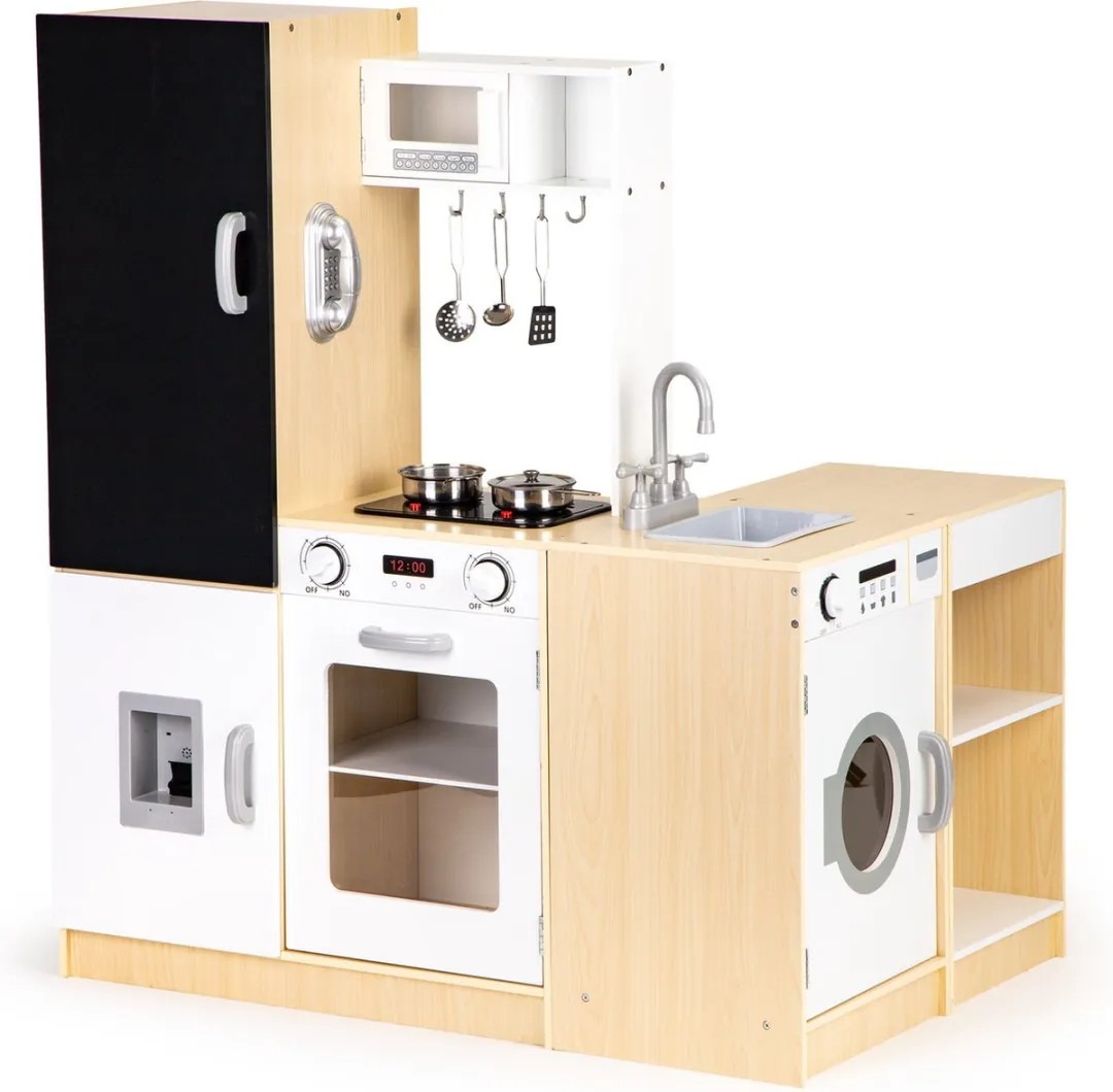 ECOTOYS Kinderkeuken - 127x29,5x106cm Wit