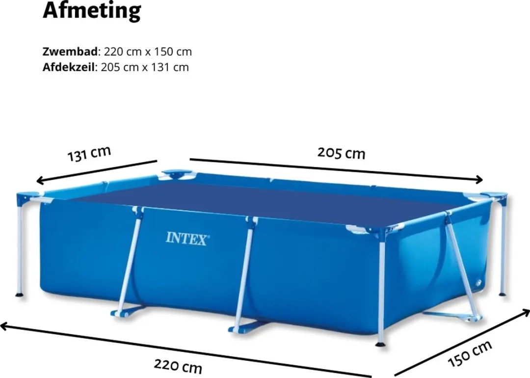 Bestway Steel Pro Zwembad 221x150cm - Blauw - 1200L - afbeelding 6 van 6