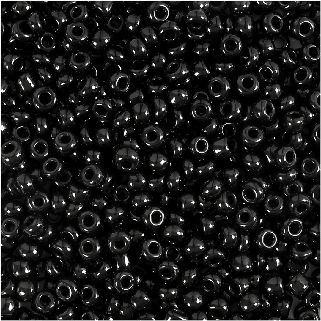 Creativ Company Rocailles 8/0 - 500 Stuks - Zwart