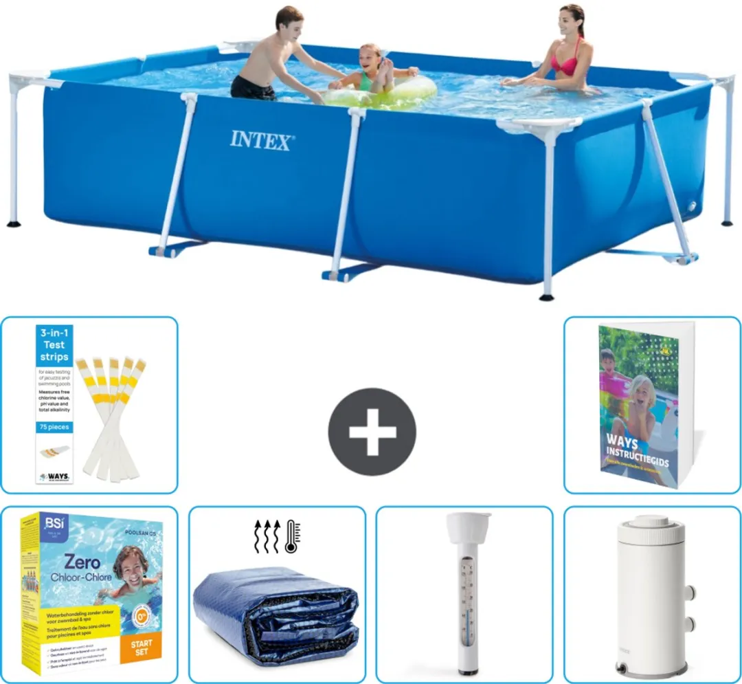 Intex Frame Zwembad 300x200x75cm Blauw