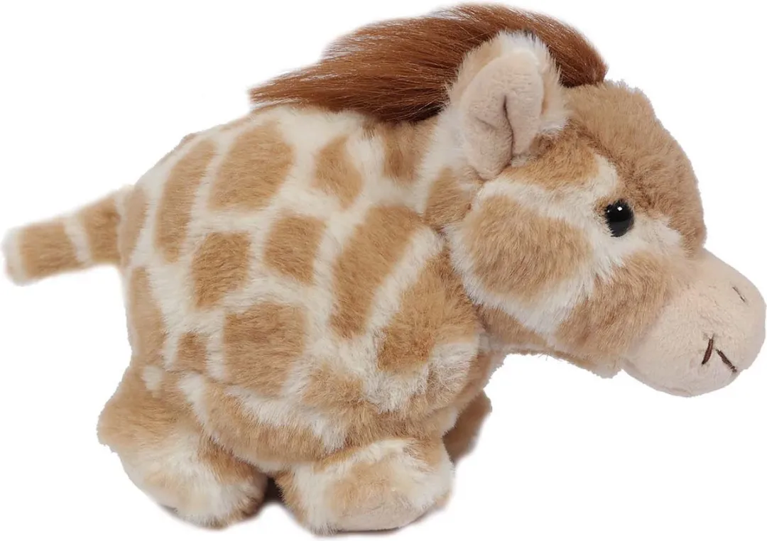 PIA Soft Toys Giraf Pluche Knuffel - 15cm - Bruin/Crème