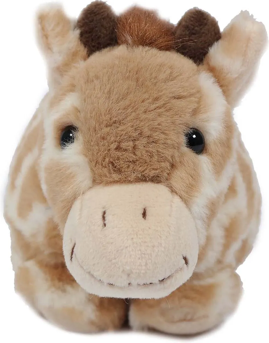 PIA Soft Toys Giraf Pluche Knuffel - 15cm - Bruin/Crème