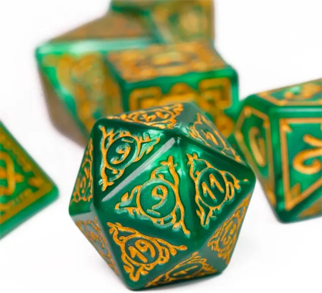 Lapi Toys D&D Polydice Acryl Set - 7 Stuks Groen