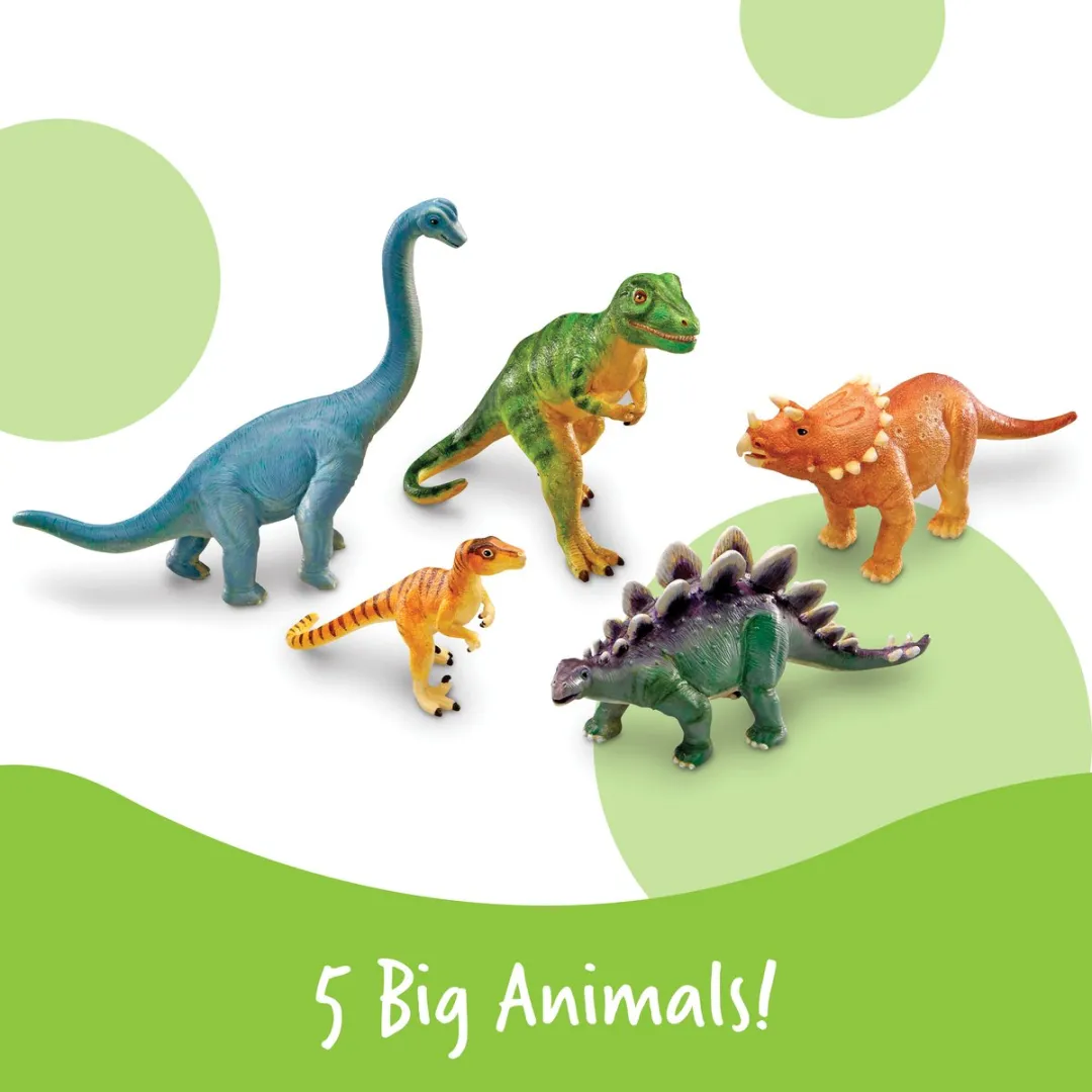 Learning Resources Jumbo Dinosaurs Set 950LER0786 - Multicolor