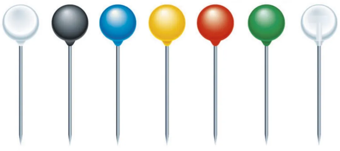 Exacompta Prikbordspelden 100 Stuks - 15mm - Ø4mm - Geassorteerd