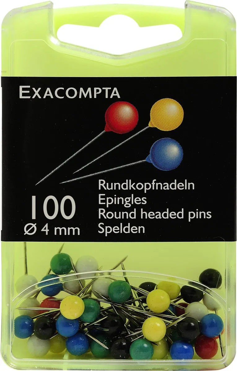 Exacompta Prikbordspelden 100 Stuks