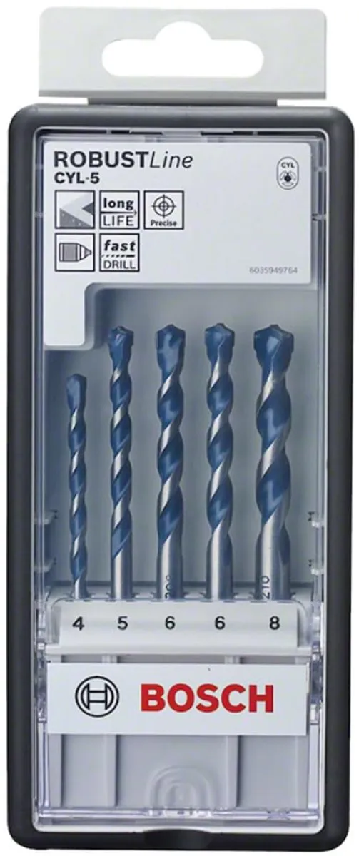 Bosch Robust Line CYL-5 Betonborenset 5-delig