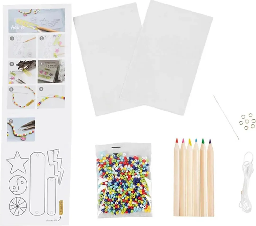 Creativ Company Mini Hobbyset Sieraden Krimpfolie Armbanden - Multicolor