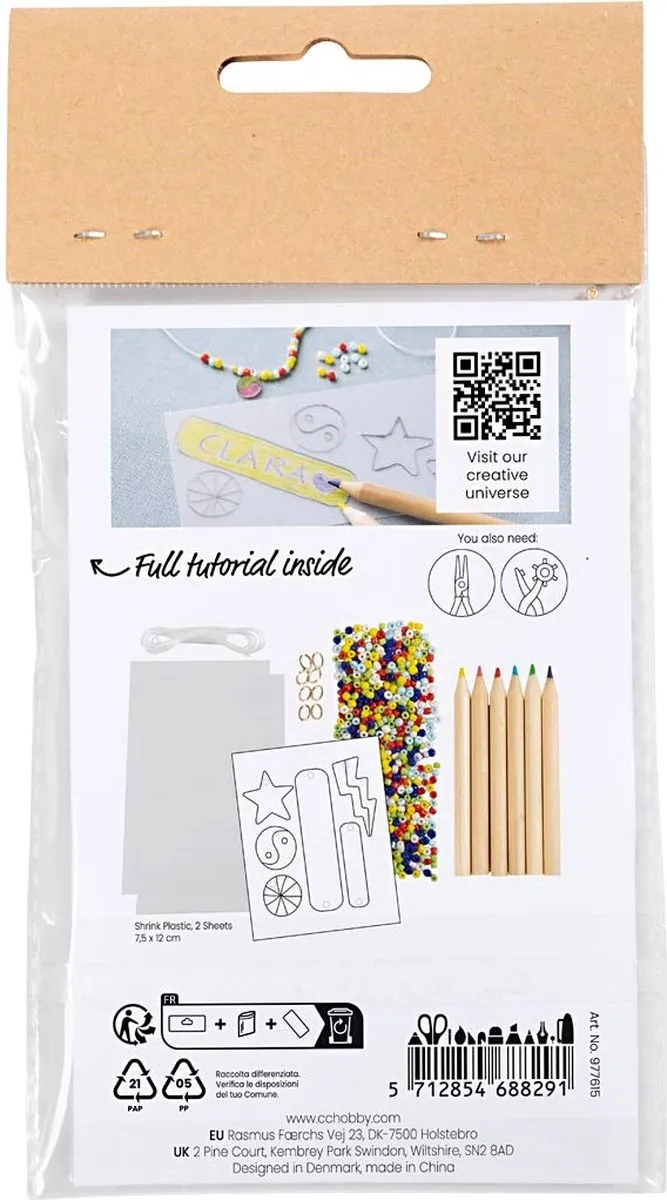Creativ Company Mini Hobbyset Sieraden Krimpfolie Armbanden - Multicolor