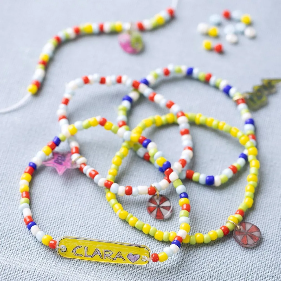 Creativ Company Mini Hobbyset Sieraden Krimpfolie Armbanden - Multicolor
