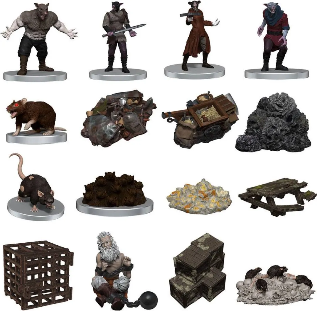 Wizkids D&D Icons of the Realms Wererat Den