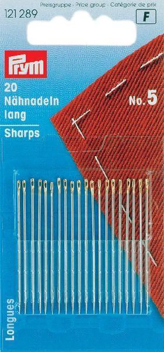Prym Naainaald Staal 0.80x40mm - Nikkel - 20 Stuks