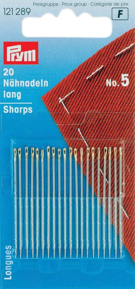 Prym Naainaald Staal 0.80x40mm - Nikkel - 20 Stuks