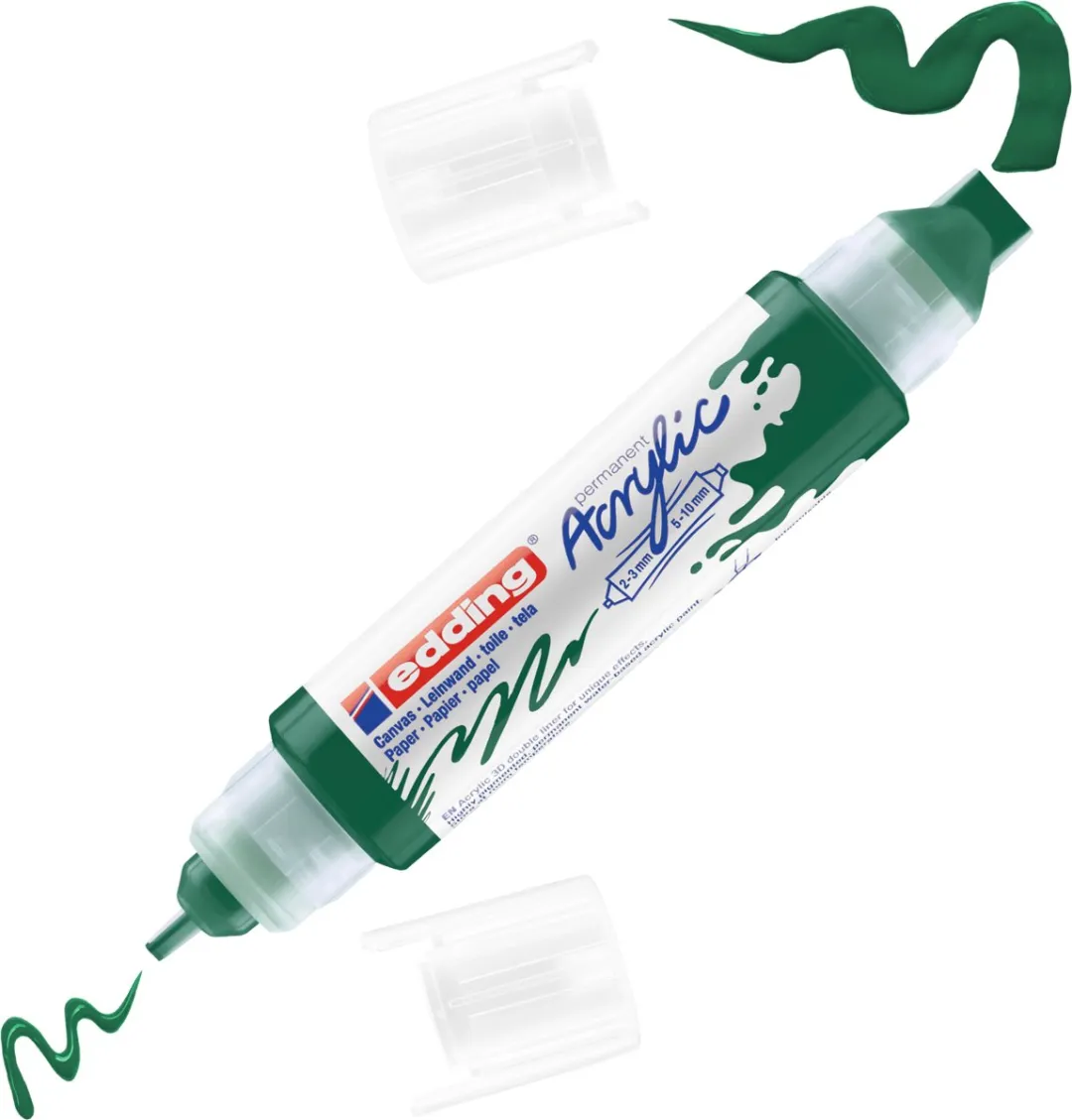 edding e-5400 3D Double Liner Acrylmarker - Mosgroen