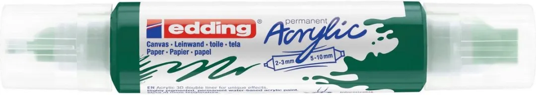 edding e-5400 3D Double Liner Acrylmarker - Mosgroen