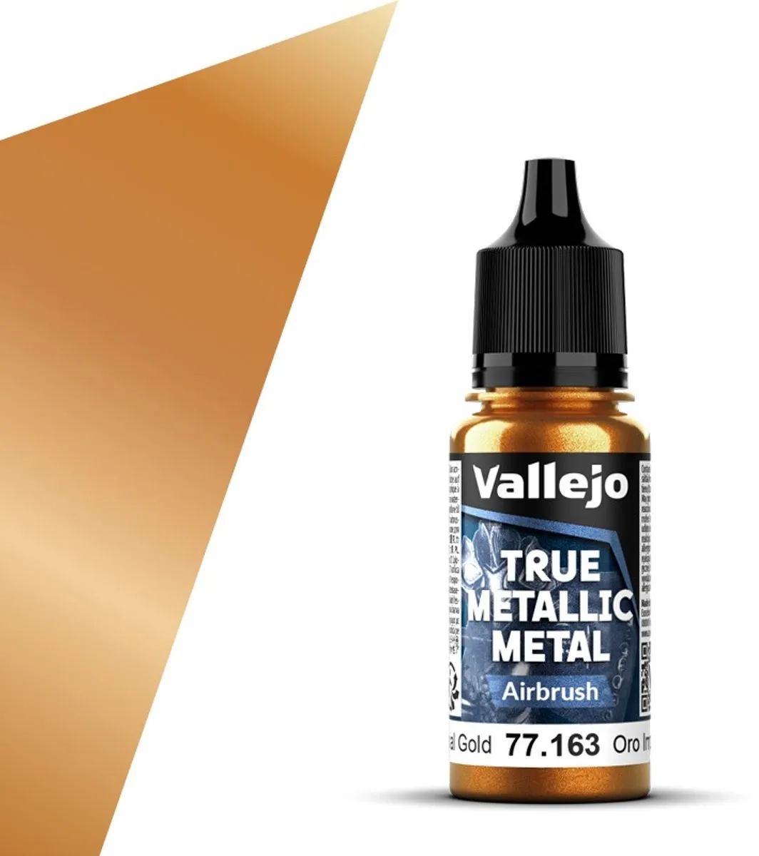 Vallejo Hobbyverf True Metallic Metal Airbrush Keizerlijk Goud 18ml
