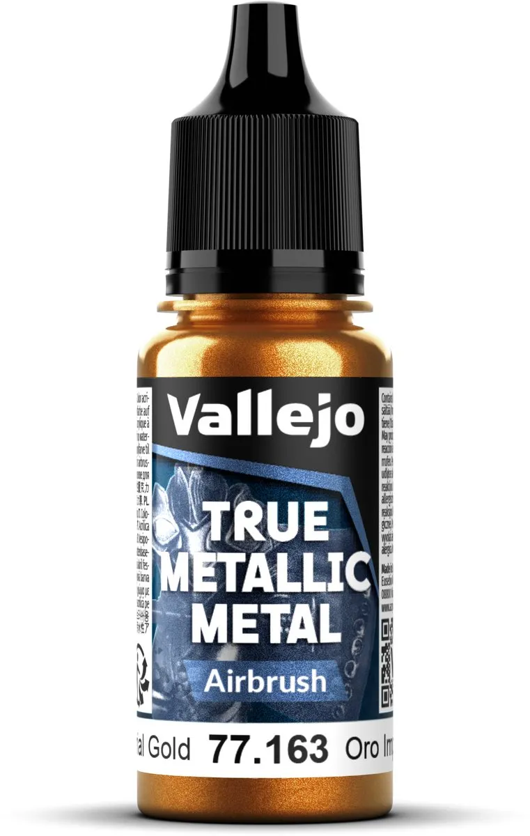 Vallejo Hobbyverf True Metallic Metal Airbrush Keizerlijk Goud 18ml