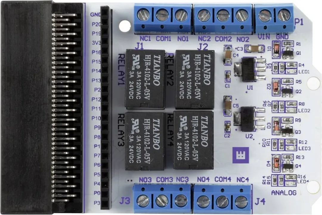 Whadda WPM401 Relaismodule 4-kanaals Micro:bit - Wit