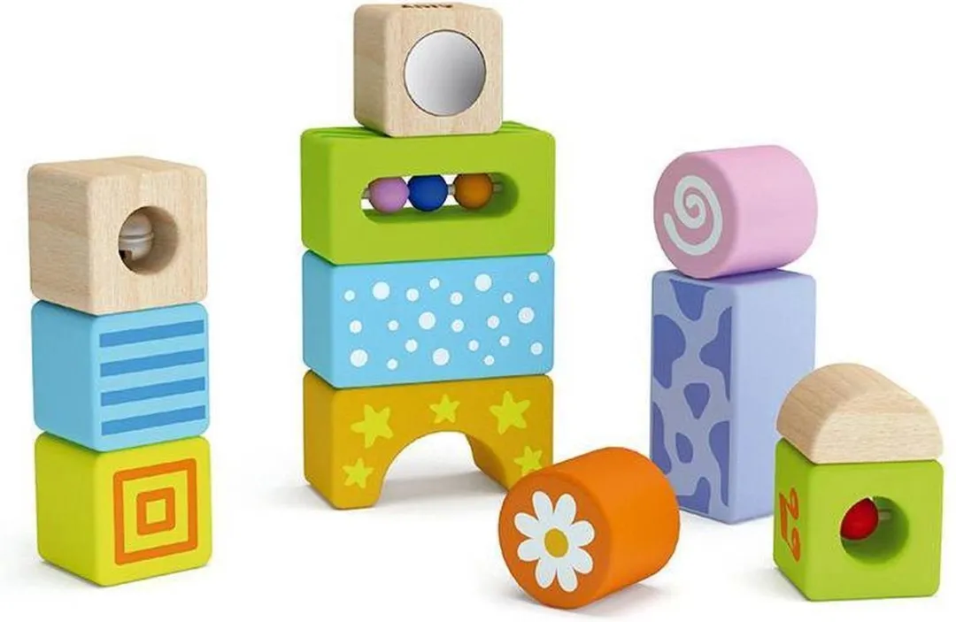 Vigatoys Babyblokken 12-delig Multicolor