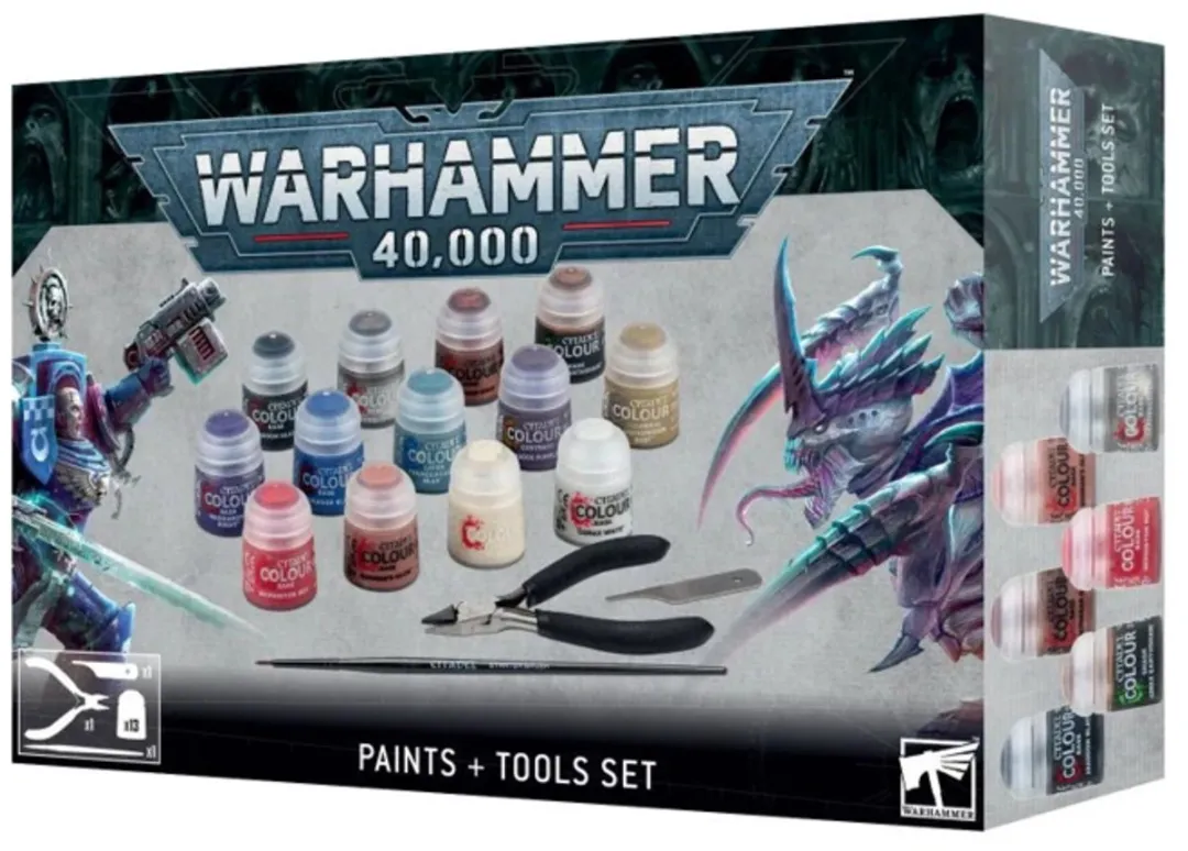 Games Workshop Warhammer 40K Paints + Tools Set 60-12