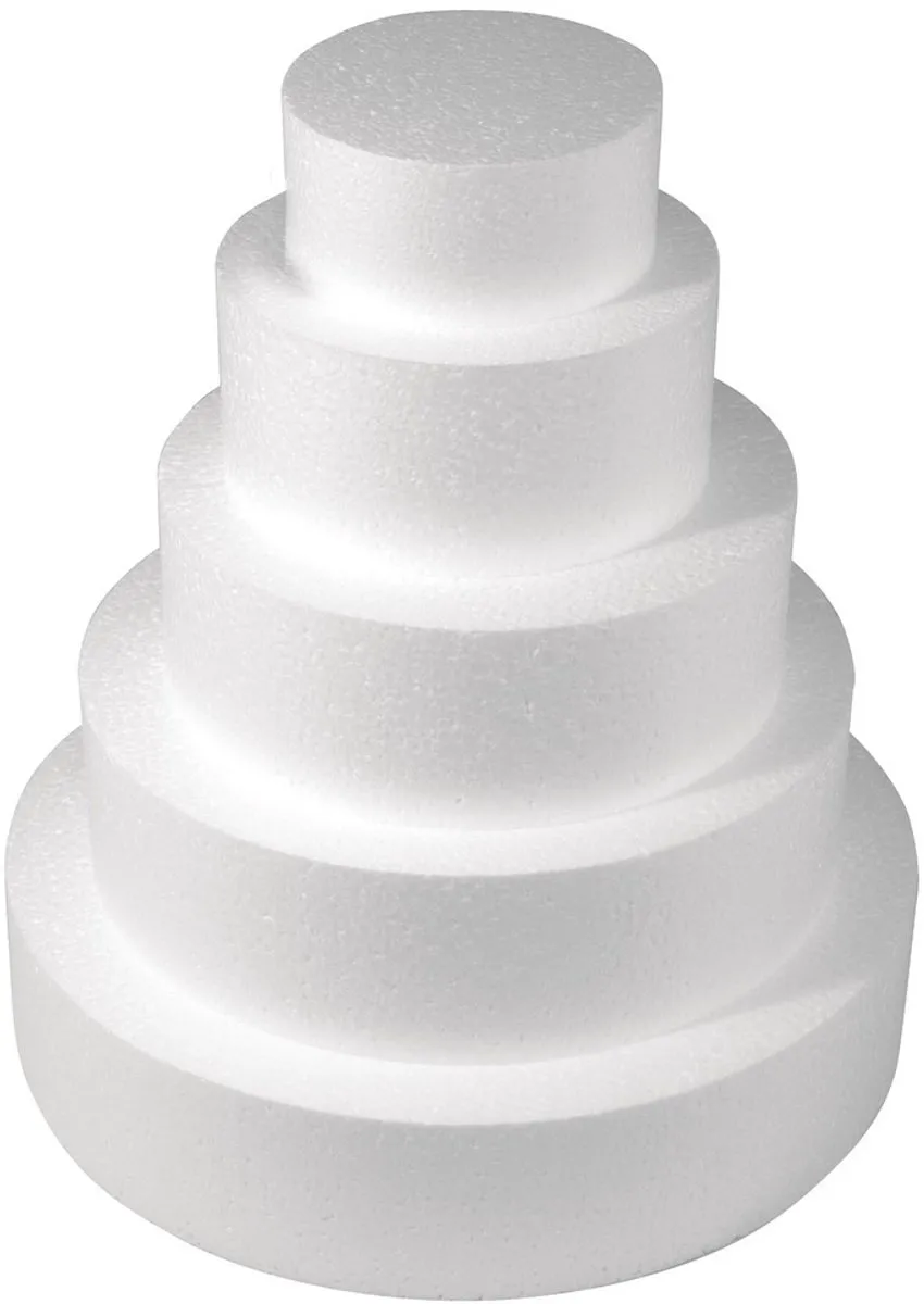 Rayher Piepschuim Taartschijf 15cm - 2 Stuks