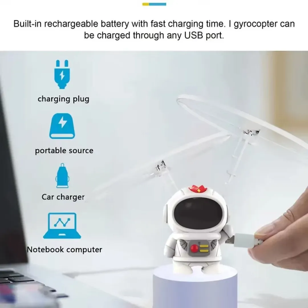 RedParrot Mini Vliegende Astronaut Drone - Wit