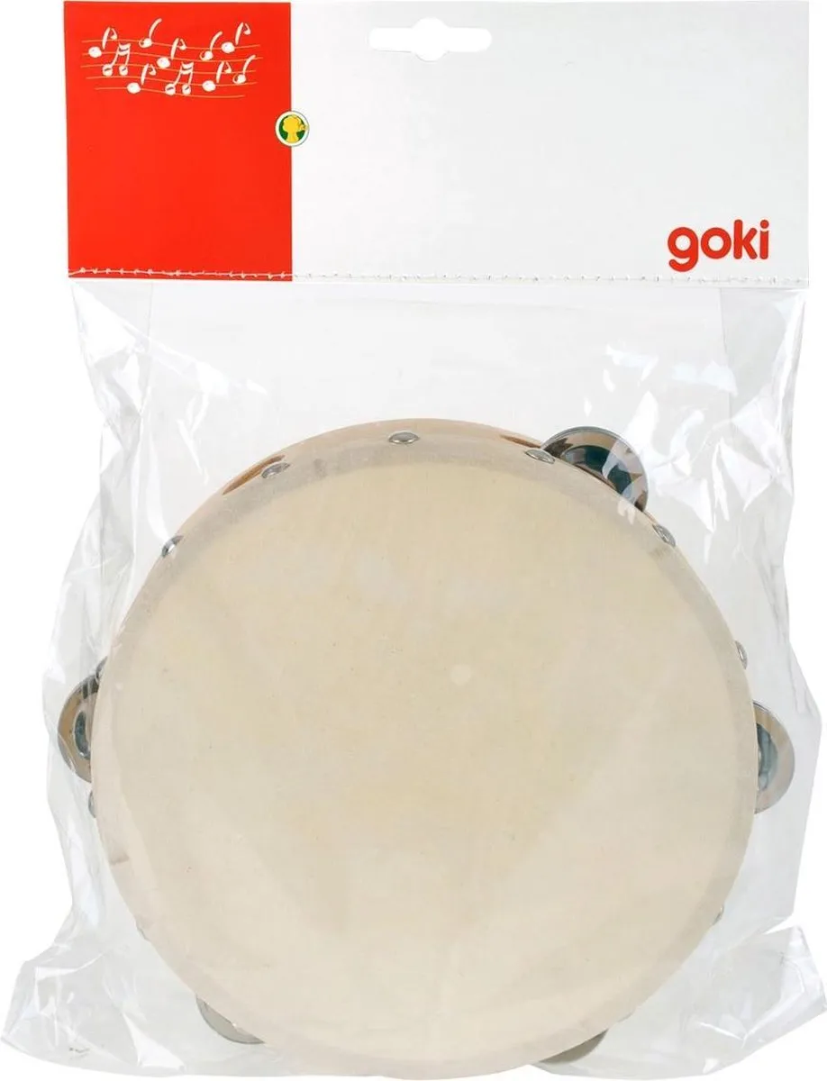 Goki Tambourijn met 5 Belletjes - Multicolor