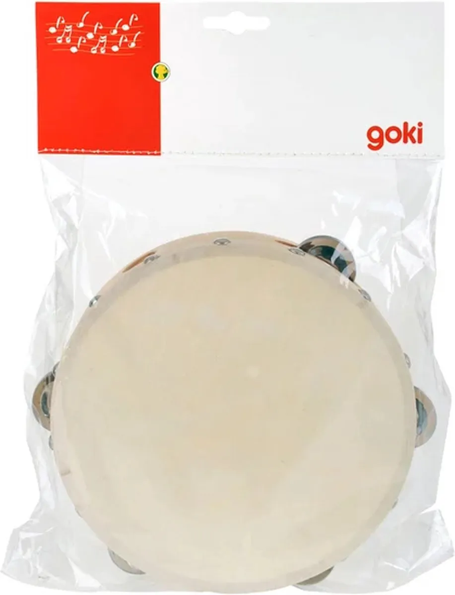 Goki Tambourijn met 5 Belletjes - Multicolor