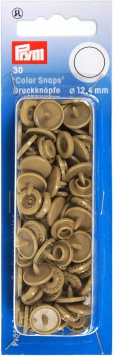 Prym Drukknoop ColorSnaps 12,4mm Champagne - 30 Stuks