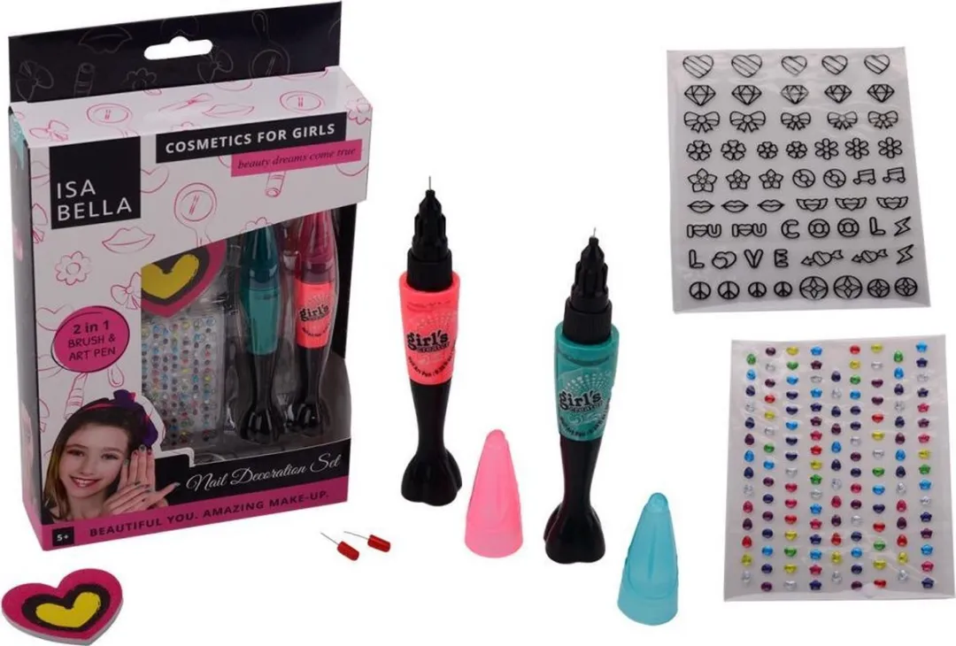 John Toys Nagel Decoratie - 1 Stuk - Multicolor