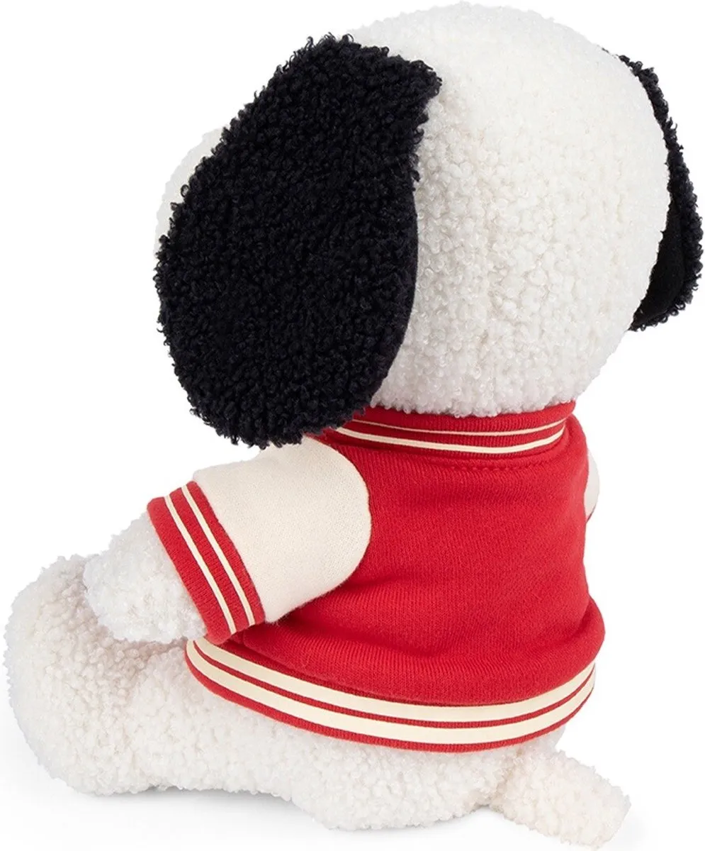 Bon Ton Toys Knuffelhond Snoopy Sportjas - 25 cm Wit
