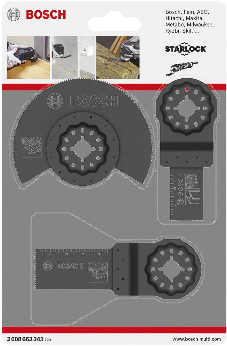 Bosch 3-delige Multitool Set