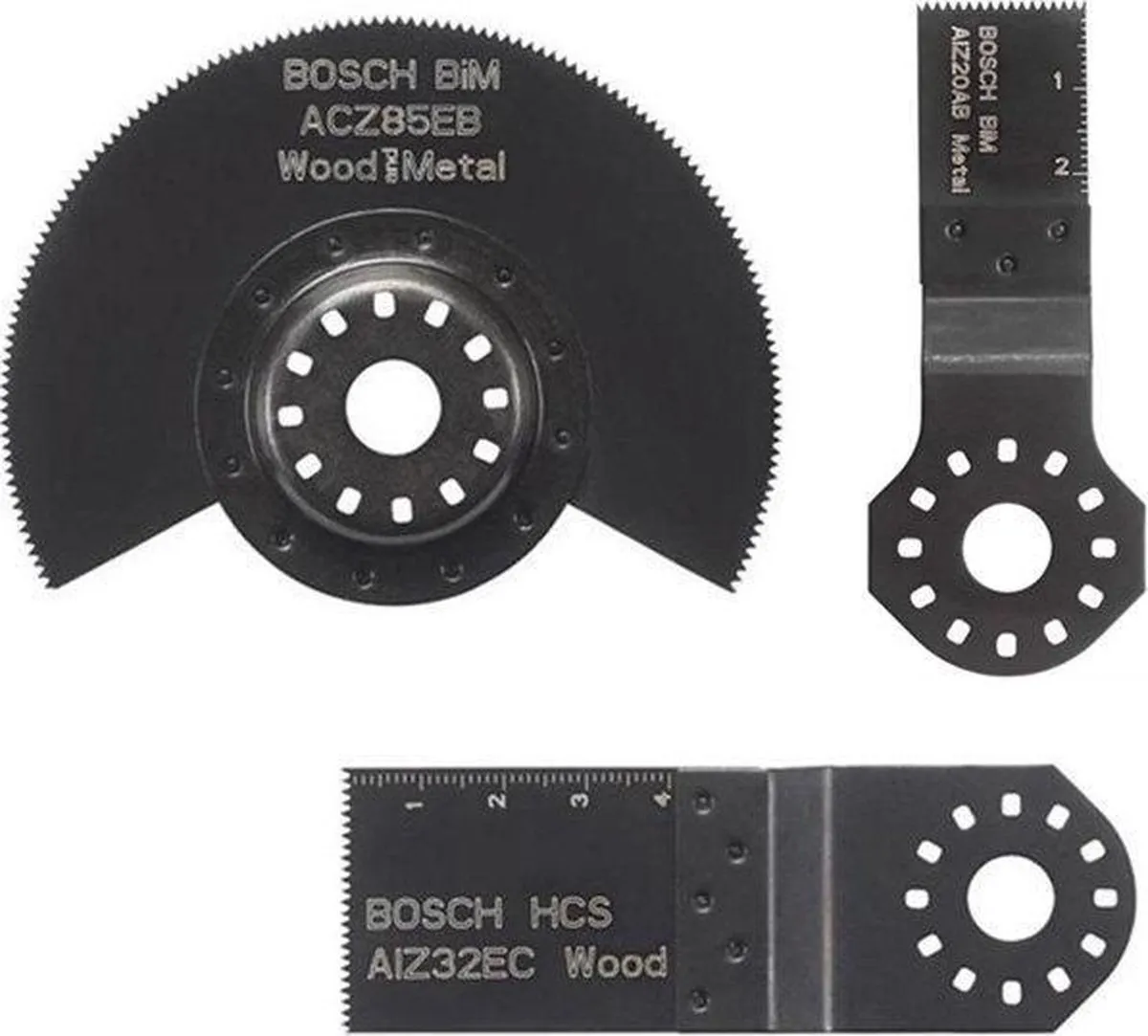 Bosch 3-delige Multitool Set - Oscillerend - 3 Stuks